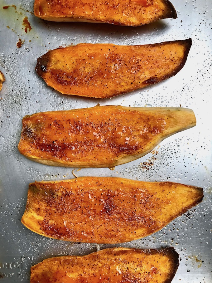 spiced sweet potato planks