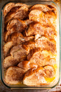 Baked French toast casserole.