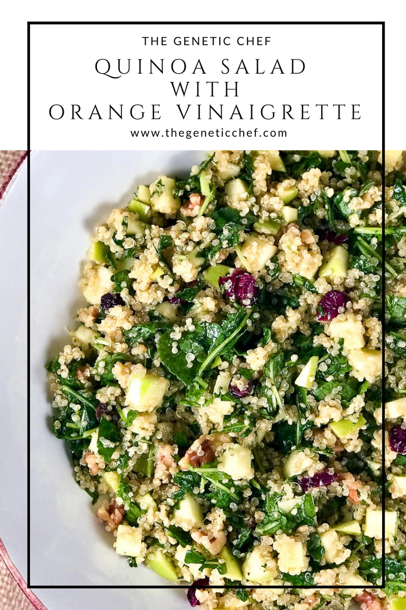 Quinoa Salad with Orange Vinaigrette - The Genetic Chef