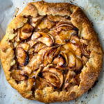 A perfectly baked apple galette.