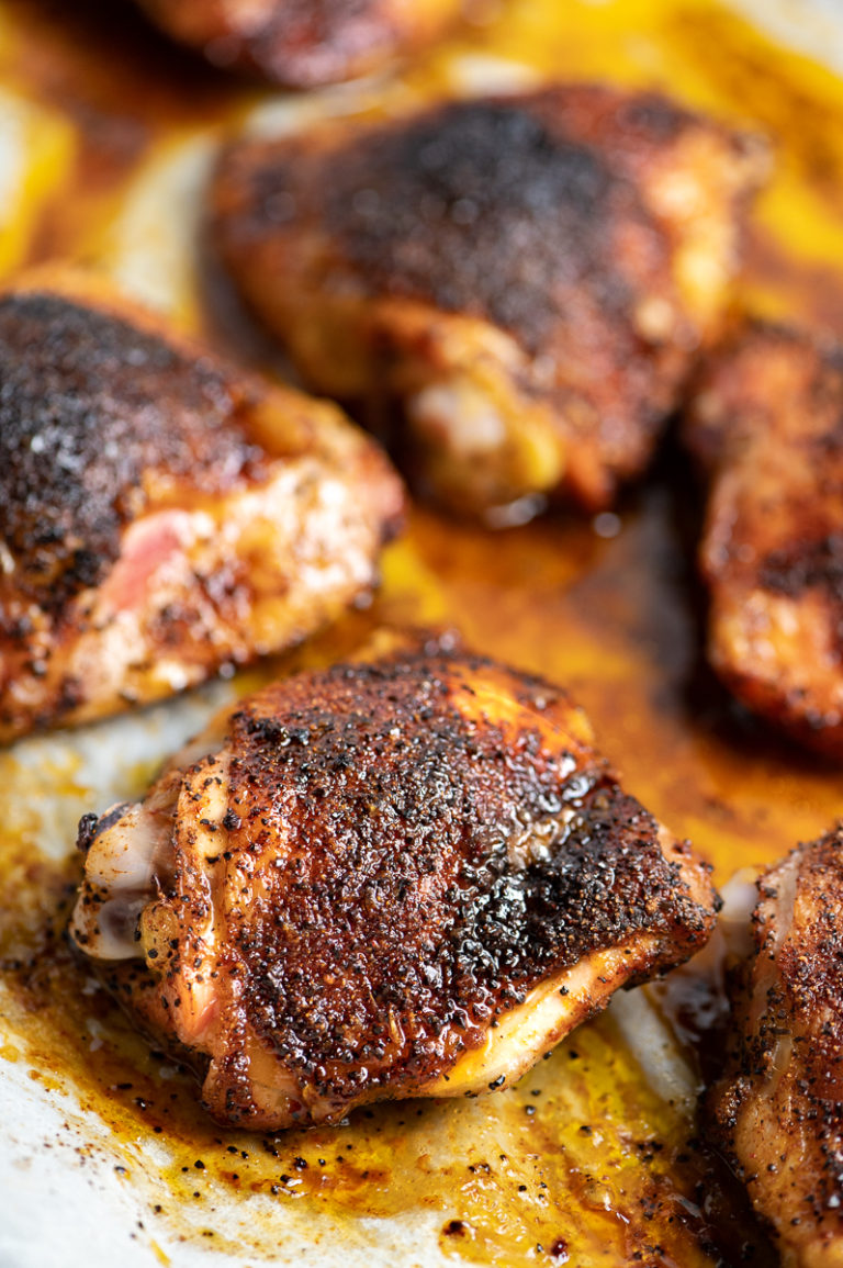 WAKE UP AND SMELL THE COFFEE-RUBBED CHICKEN THIGHS - The Genetic Chef