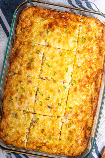 EASY HAM AND CHEESE BREAKFAST CASSEROLE - The Genetic Chef